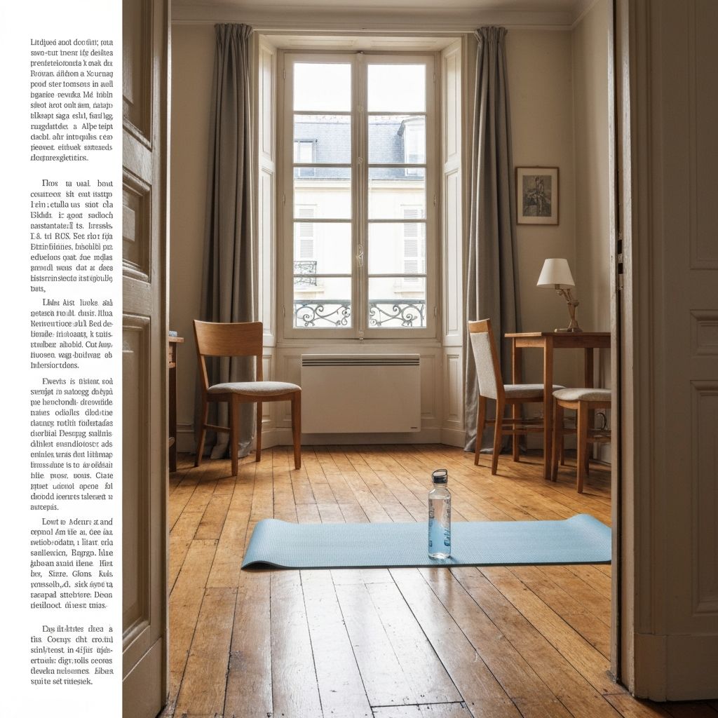 Espace domestique pour activité physique